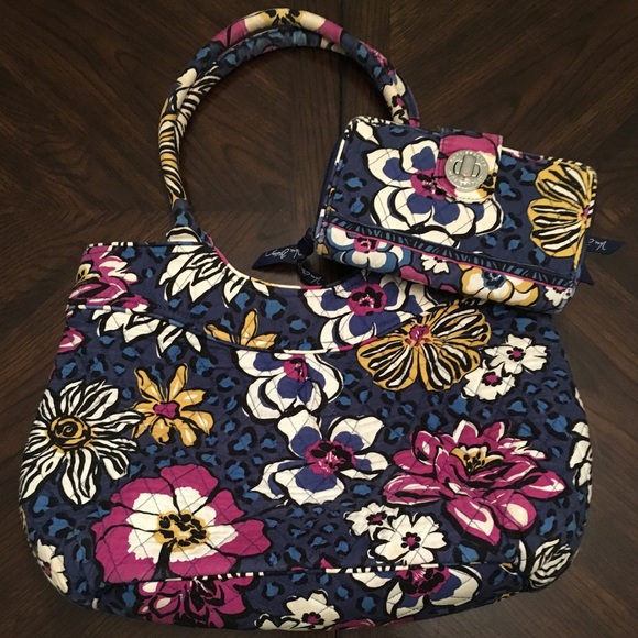 Vera Bradley Handbags - Vera Bradley African Violet Purse and Wallet